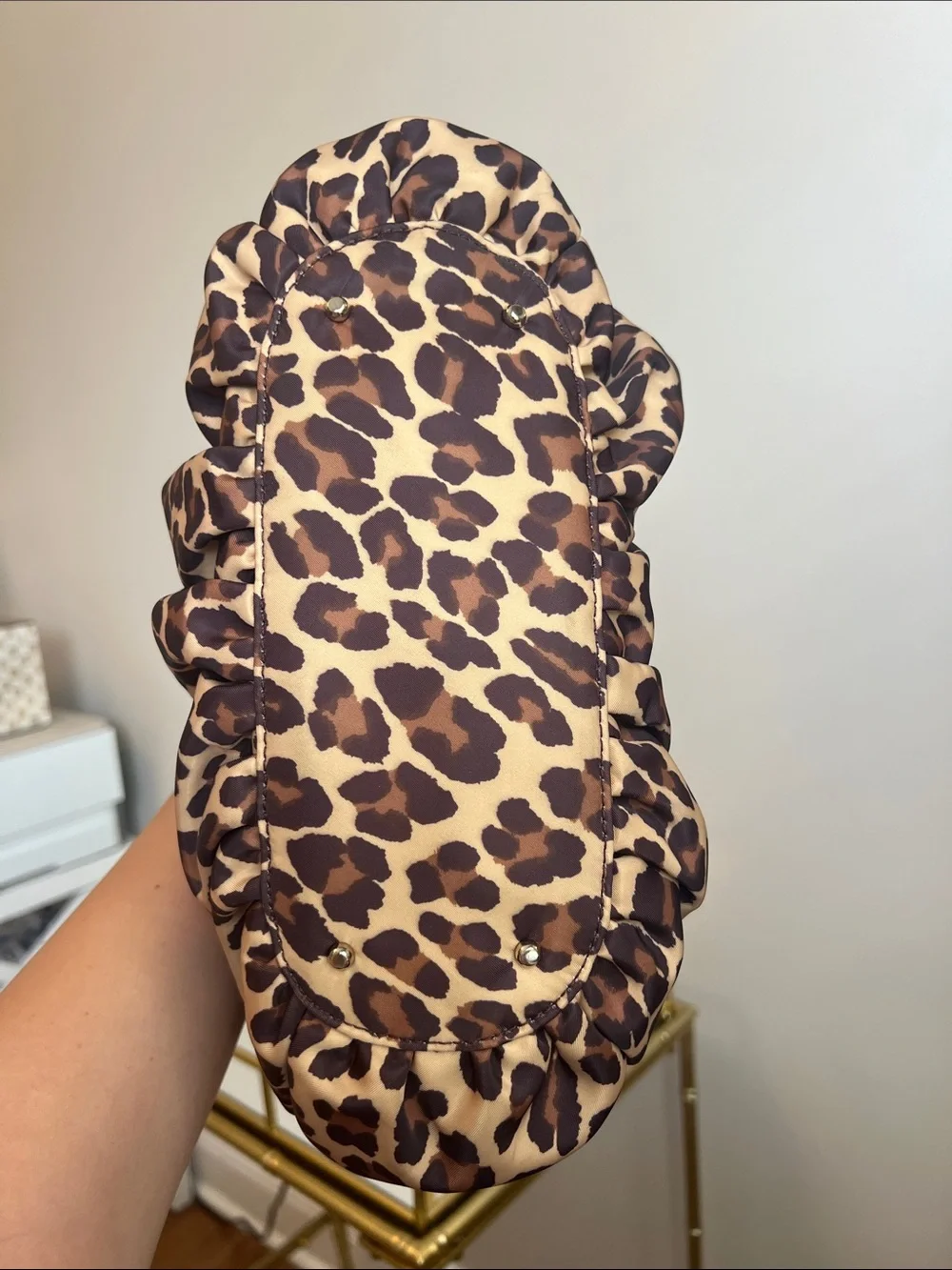 kate spade Leopard-Print Shoulder Bag in Brown and Black
